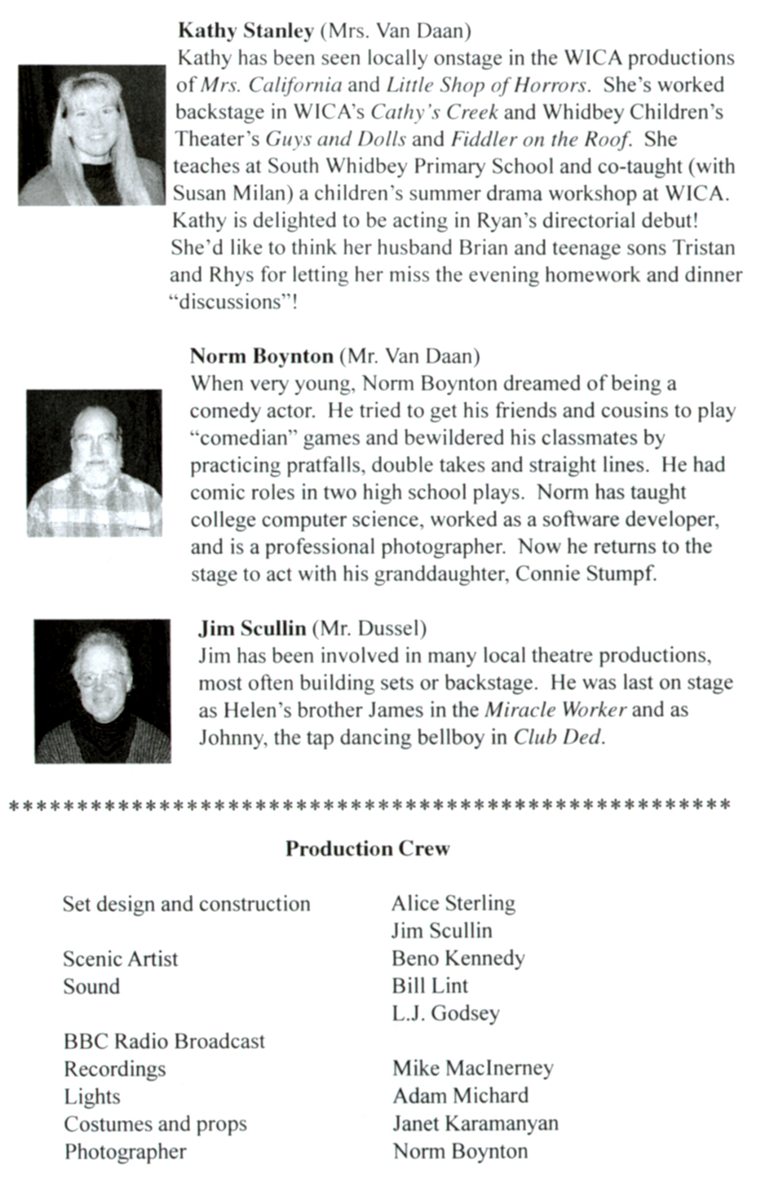 Page 3 of Theater Program - Enlarged