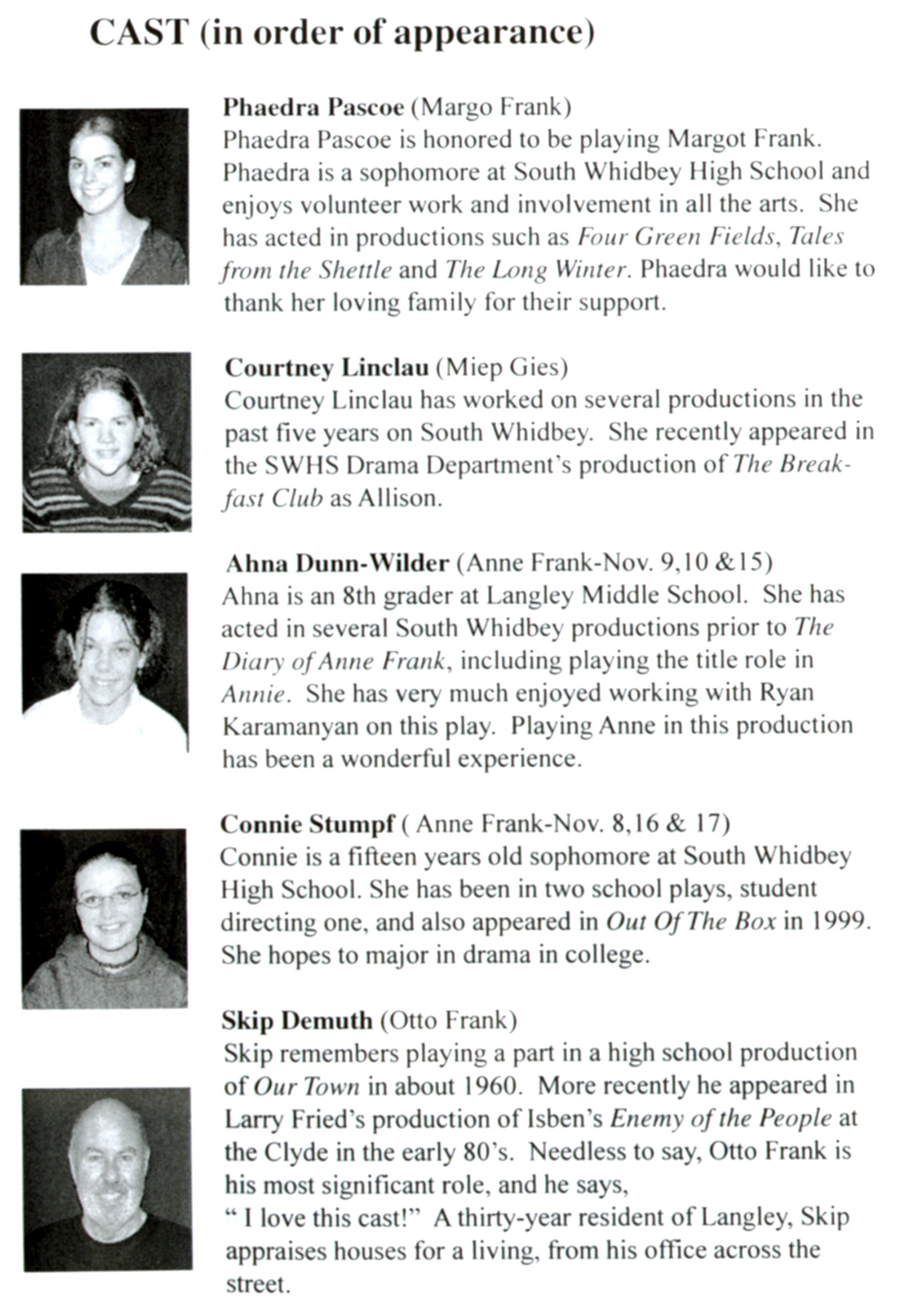 Page 4 of Theater Program - Enlarged