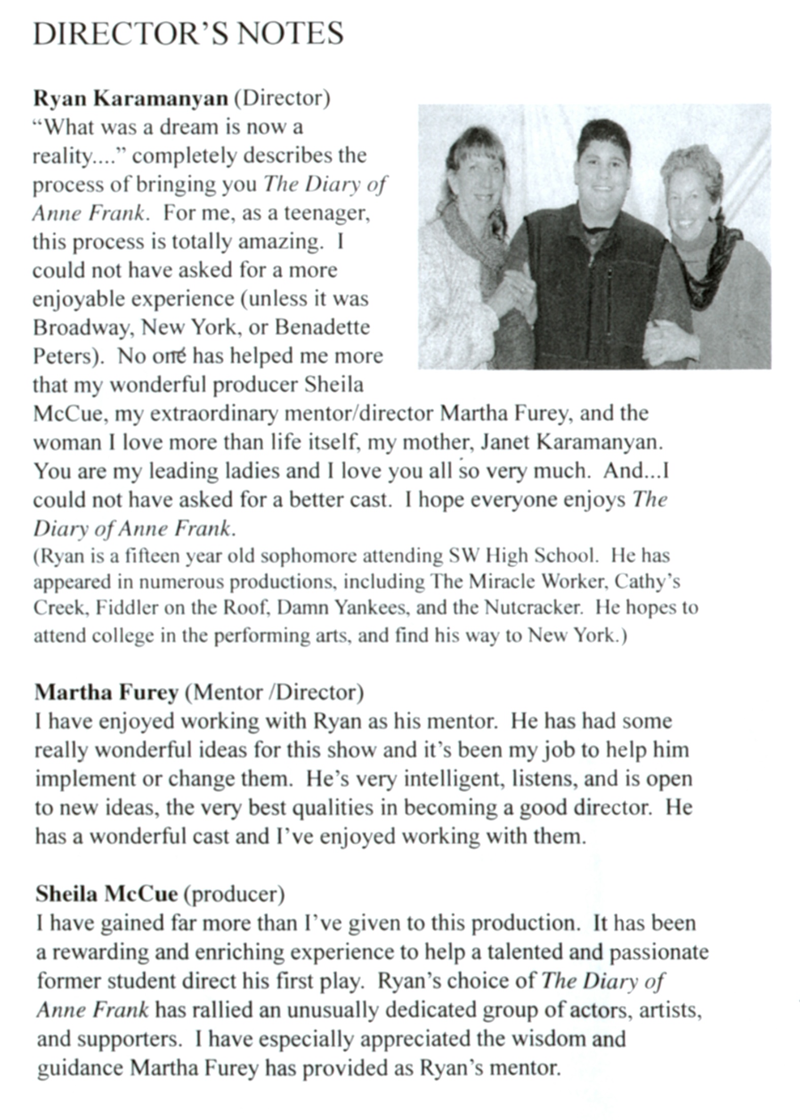 Page 6 of Theater Program - Enlarged
