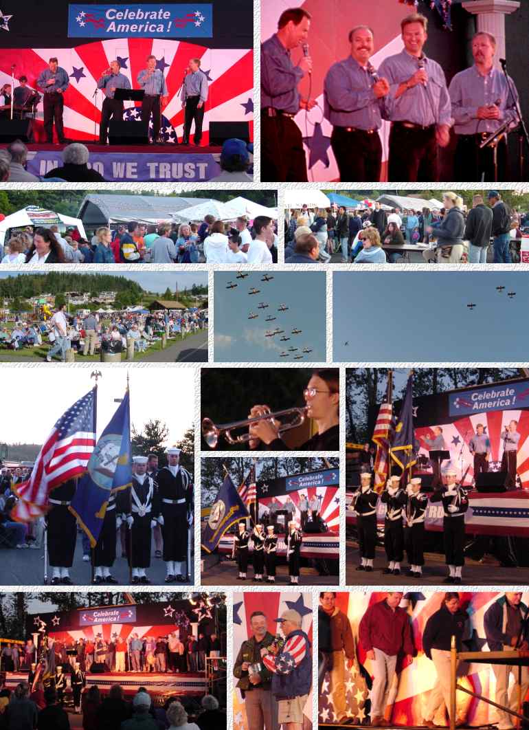Patriotic Program at Celebrate America 2001, Freeland Park, 7/3/02
(Click to enlarge)