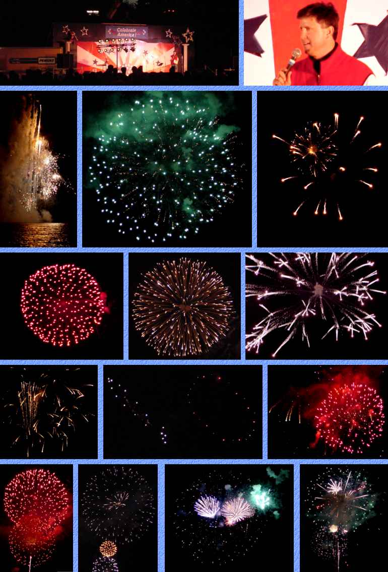 Fantastic Fireworks at Celebrate America, 7/3/01
(Click to enlarge)