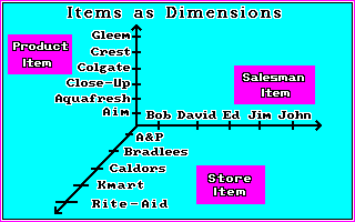 Items as Dimensions