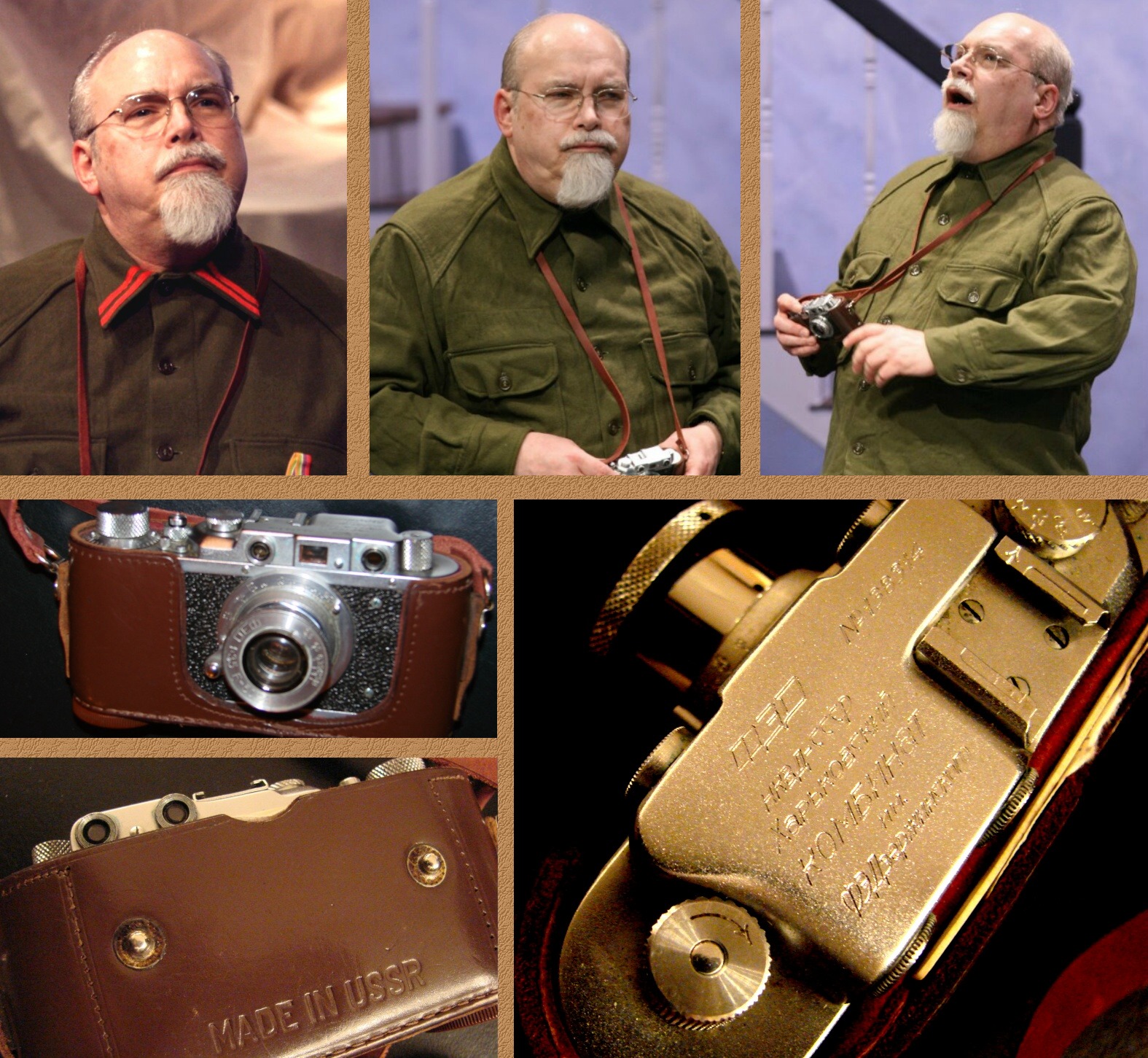 Rode's prop was a real Russian 35mm rangefinder camera from that era.