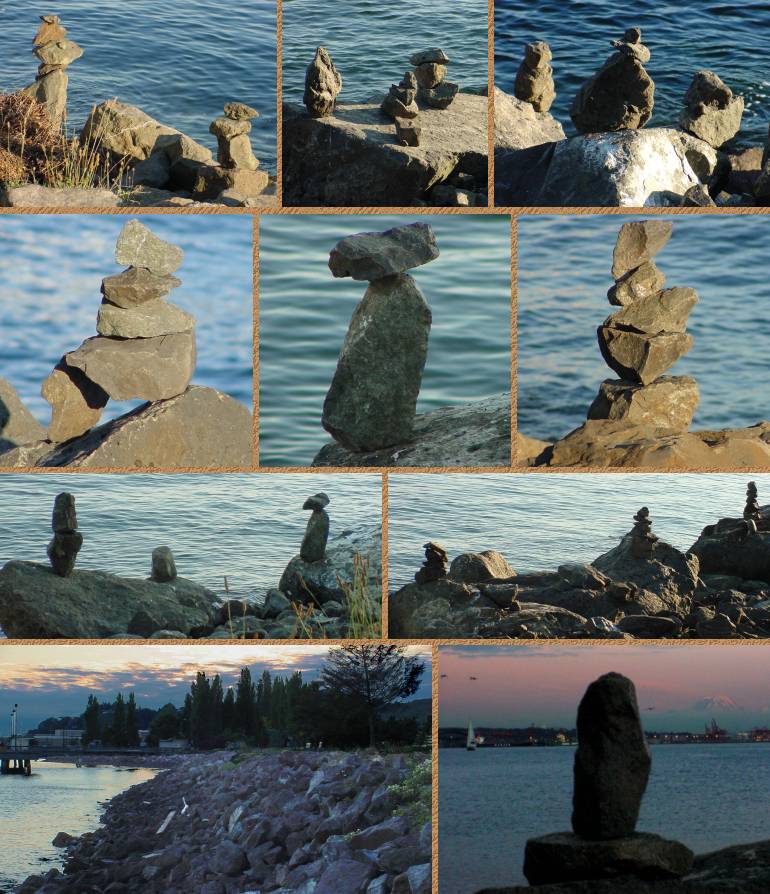 Elliott Bay Balanced Rocks - July 18, 2001