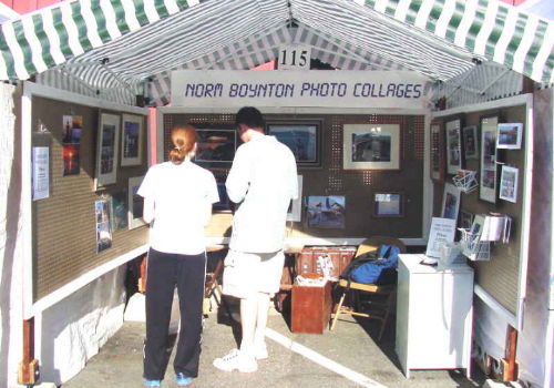 Booth at Coupeville Arts and Crafts Festival - 8/10/02