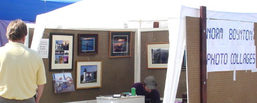 Booth side view at Loganberry Festival on Greenbank Farm - 7/27/02