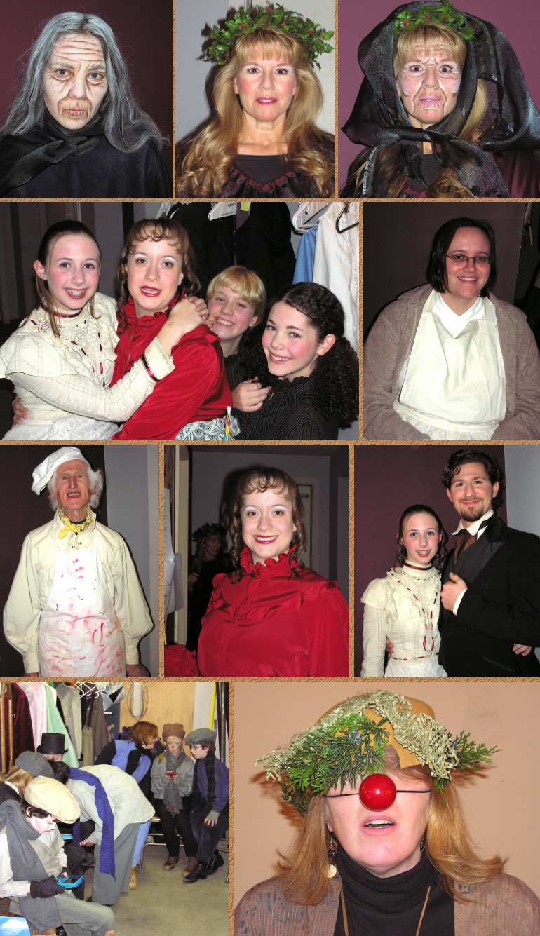 Some more actors backstage in "A Christmas Carol" - 12/6-14/03