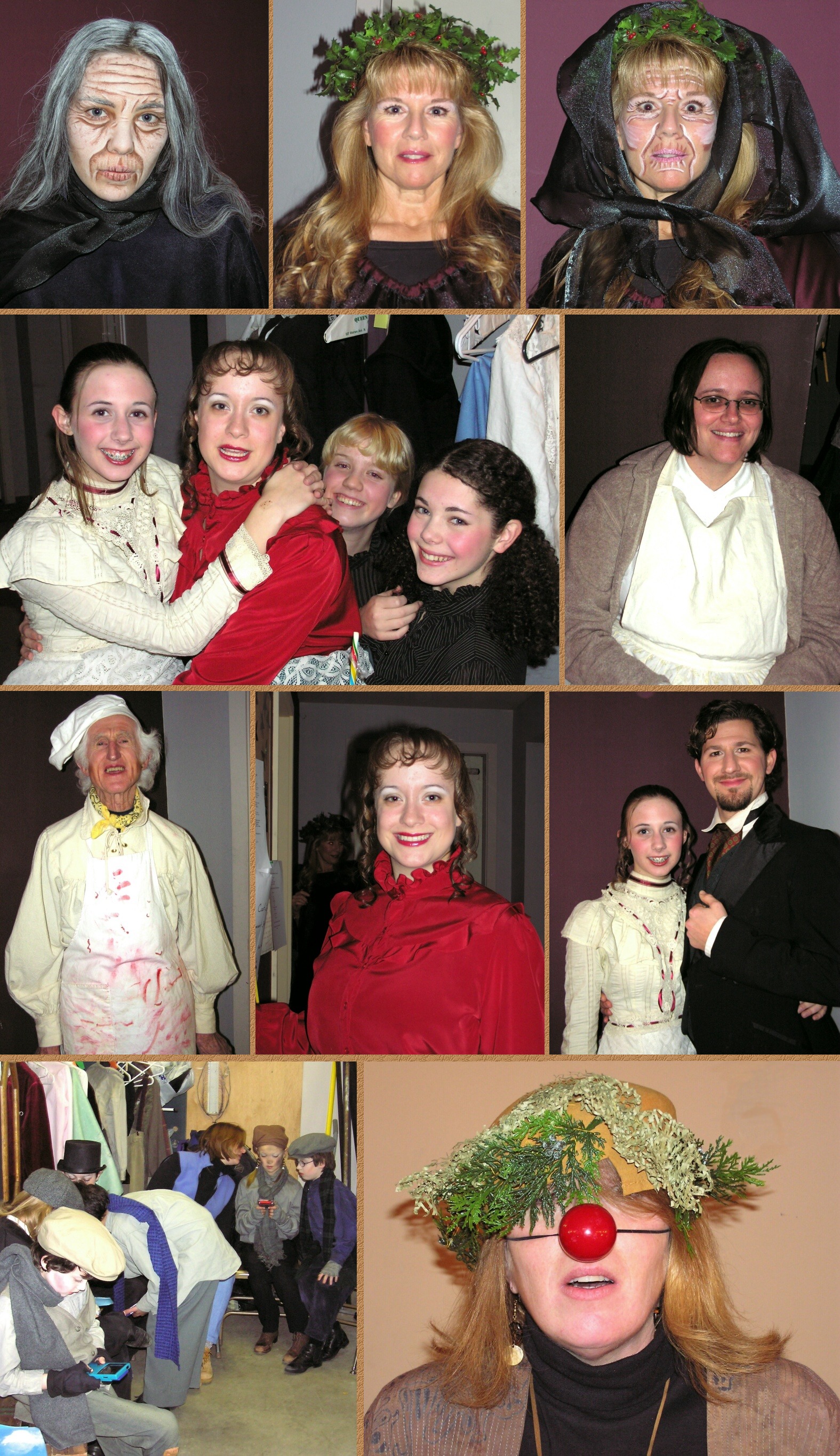 Some more actors backstage in "A Christmas Carol" - 12/6-14/03