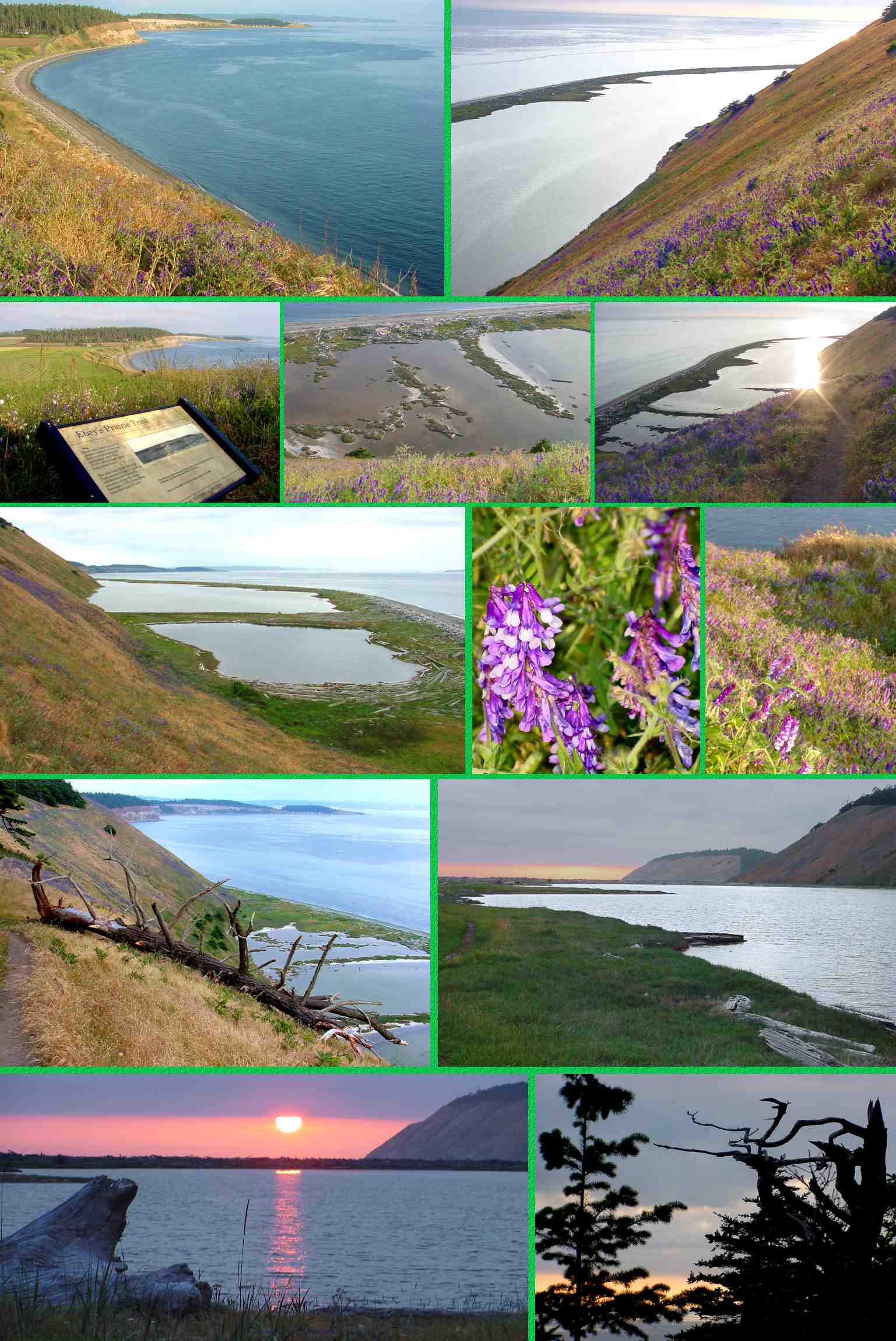 Ebey's Landing: Enlarged Views of Perego's Lagoon on the 3.5-mile hike