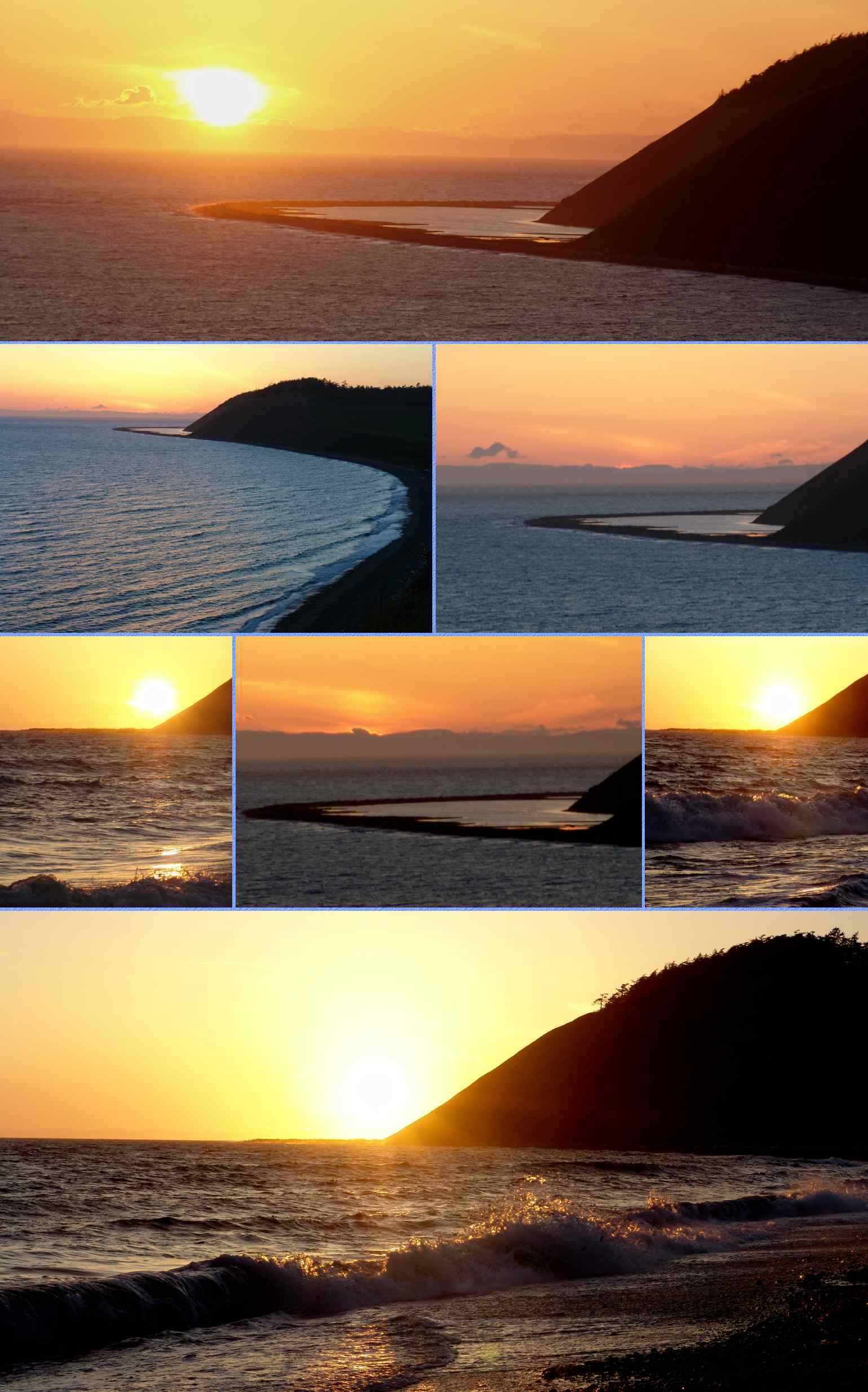 Ebey's Landing Sunset, Enlarged - 5/16/05