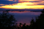 Link to Facebook album "Home Photos - Foggy Sunset" - 9/7/10