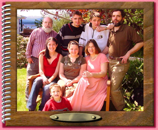 Family Portrait taken Mothers Day, Sunday, May 12, 2002.
Click a face to see photos for that person...