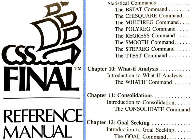 FINAL Reference Manual Logo and some statistical features.