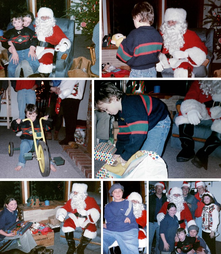 Gio's Visit from Santa - Christmas, 1999