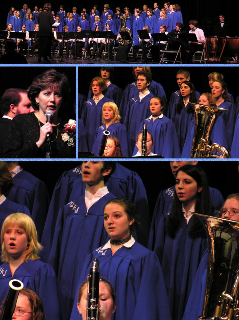 Connie's Choir Singing "Hallelujah Chorus" at Winter Concert - 12/17/03