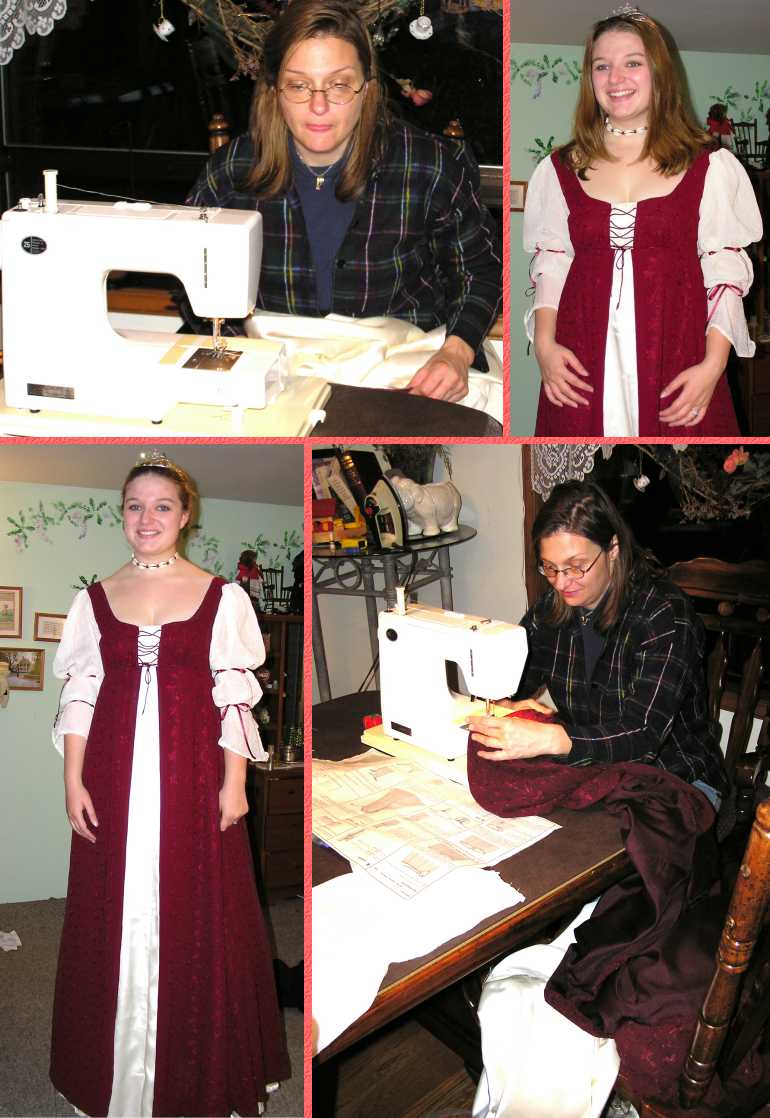 Jan Making Connie's Shakespearean Dress - 10/8/03
