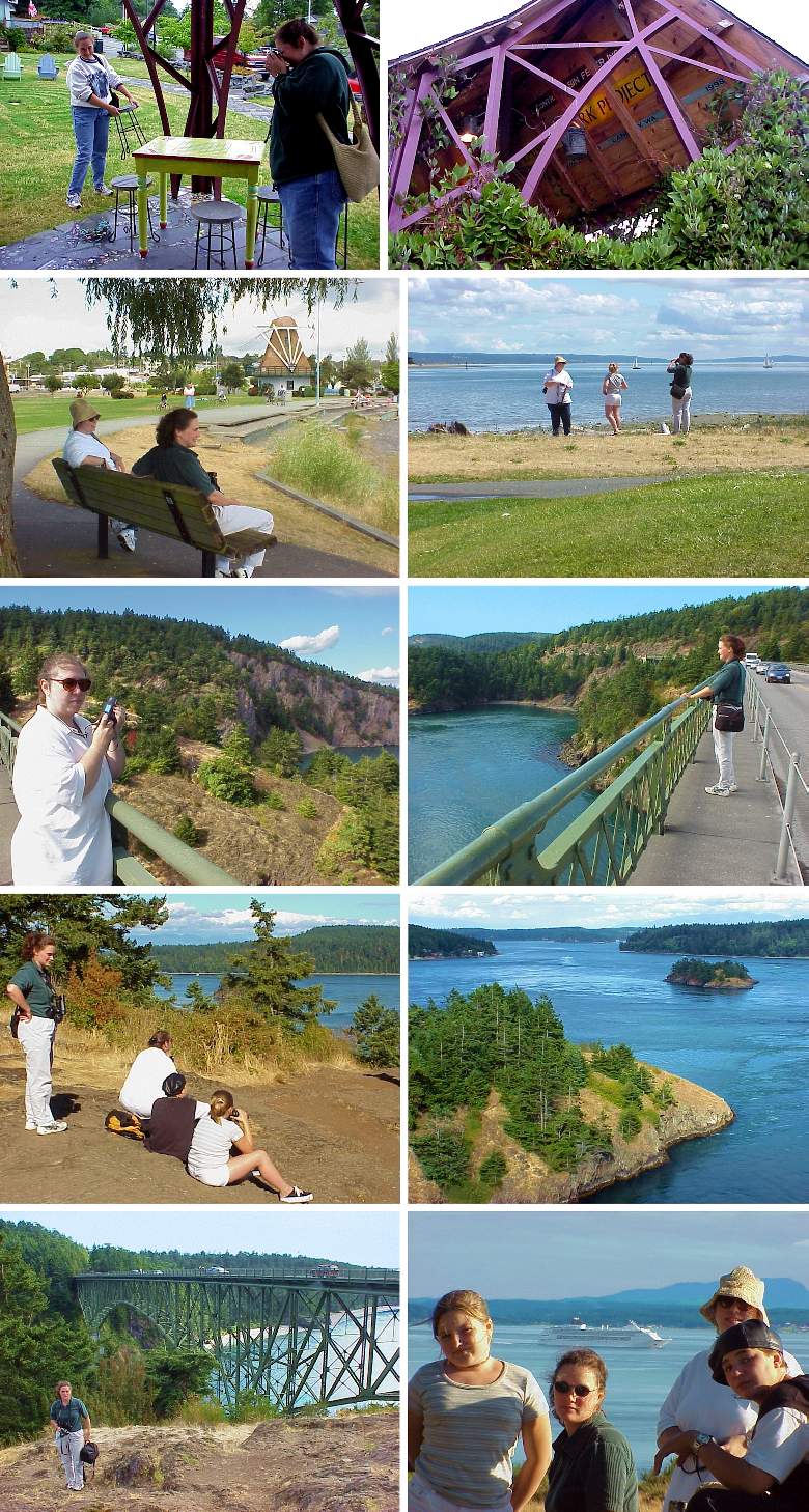 Anita and Becky  at Langley, Oak Harbor and Deception Pass
(Click to enlarge)