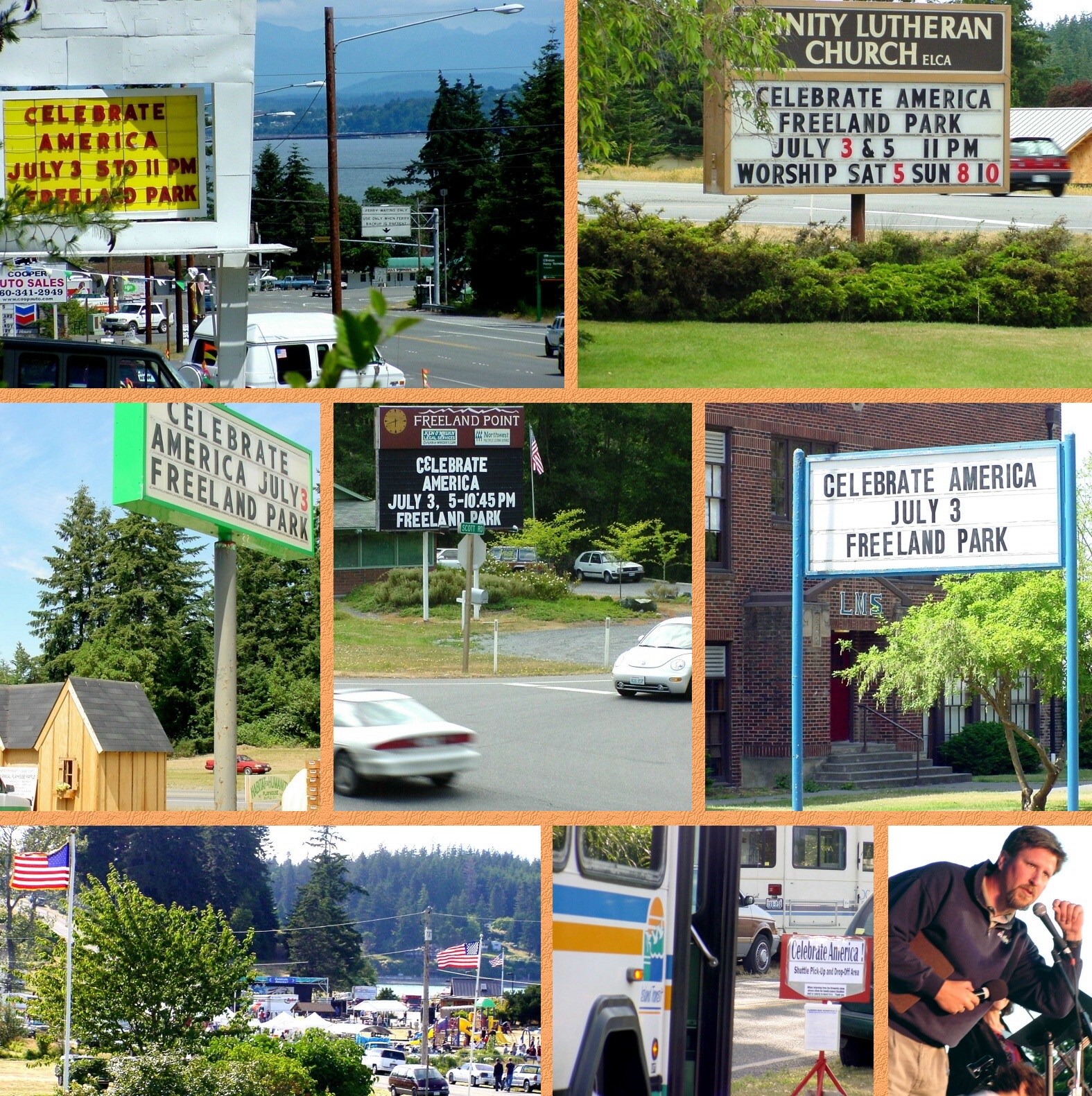 2003 "Celebrate America!"  Signs