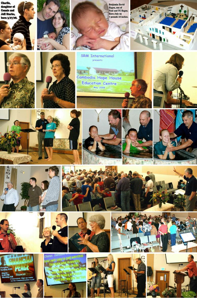 Sunday Service Scenes - August, 2008
( Click this collage to enlarge it... )