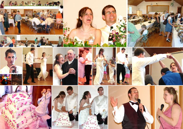 Wedding Reception of Ben and Michele Cutshall - 6/30/07
( Click the photo collage to enlarge it. )