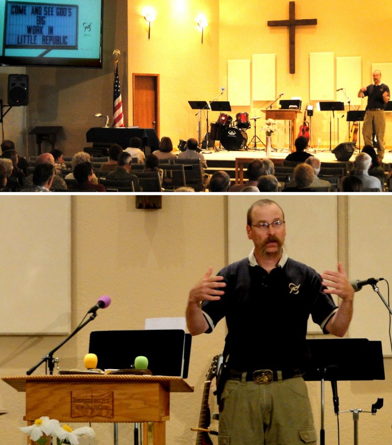 Dave Heinen preaching
 "Whose Battle Is It?" - 7/17/11