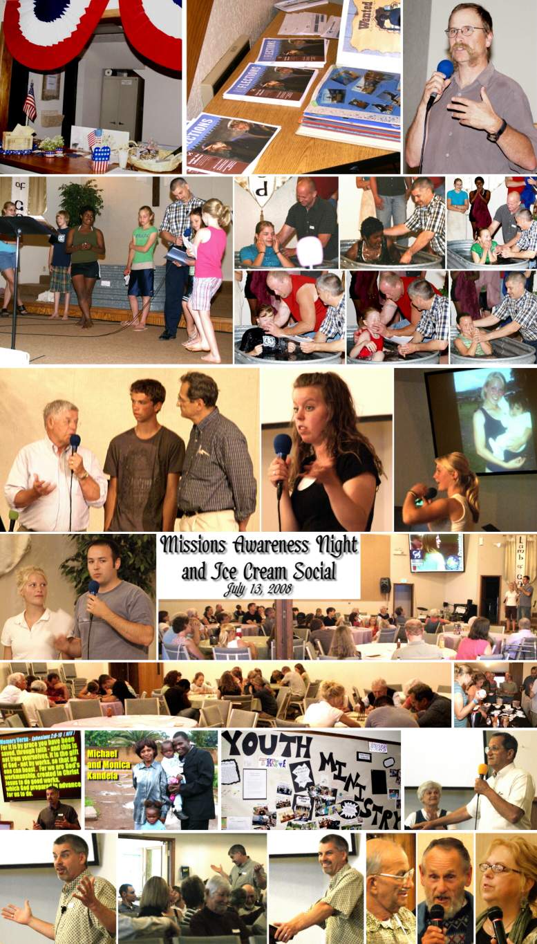 Sunday Service Scenes - July, 2008
( Click this collage to enlarge it... )