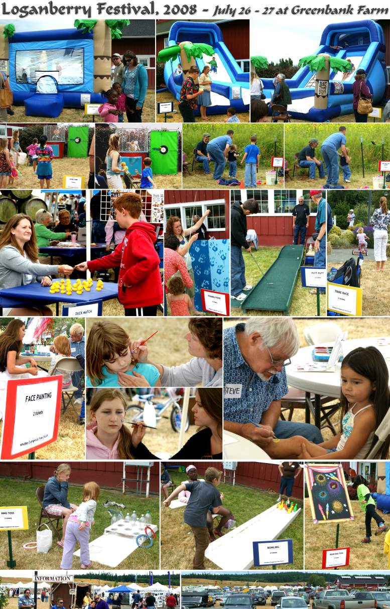 Loganberry Festival - 2008 -  Bottom Collage - 7/26/08-7/27/08
( Click the collage to enlarge it... )