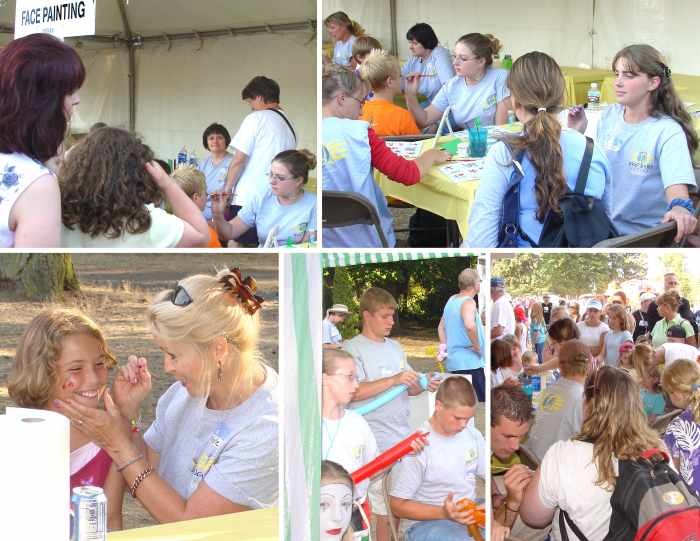 Puget Sound Festival - WEFC Face Painting - 8/18/02