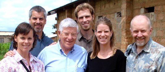 Lisa, Phil, Dave, Josh, Libby and Doug in Zambia - 1/27/08