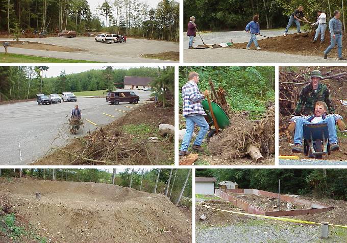 Parking Lot and Classroom Construction Progress - 10/1/00