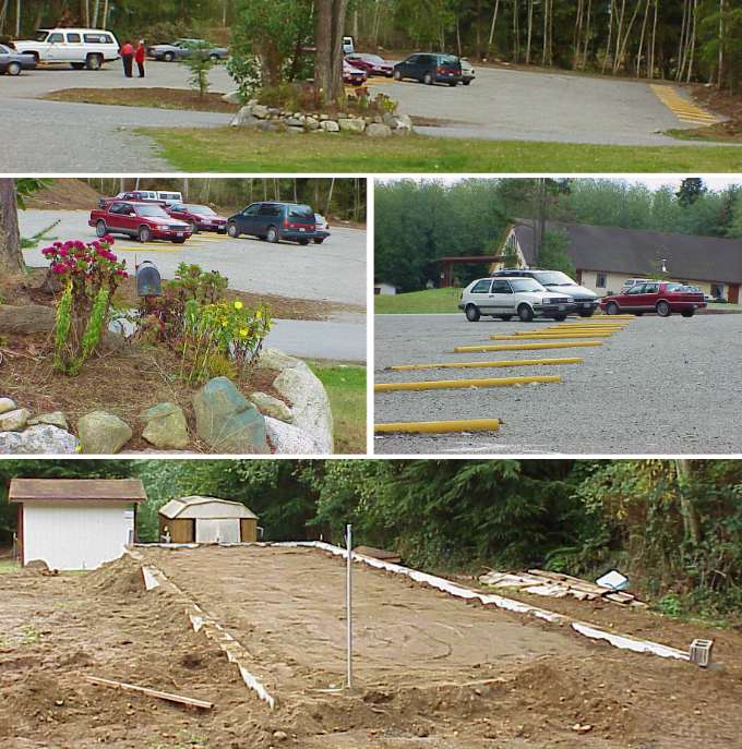 Parking Lot and Classroom Construction Progress - 10/22/00