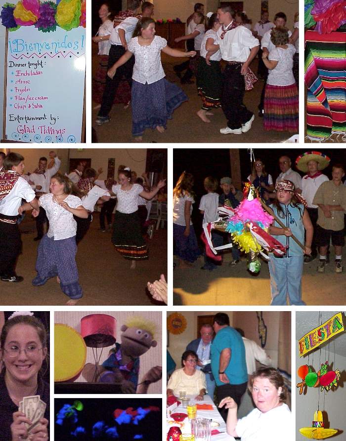 Mexican Dinner with Mexican Hat Dance and Entertainment by Glad Tidings