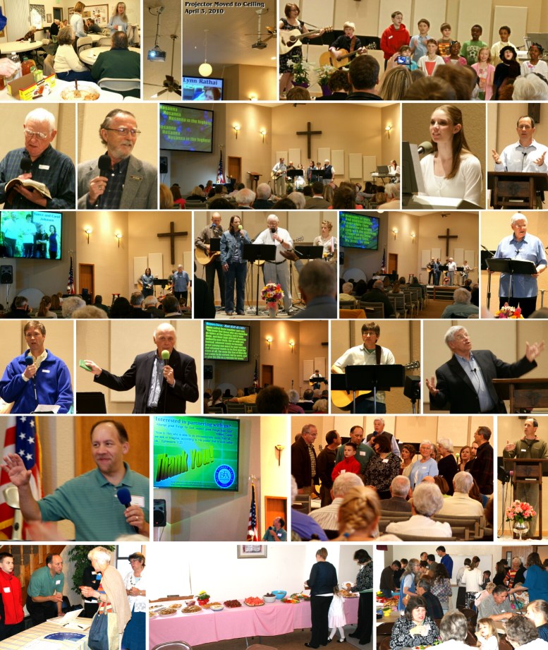 Sunday Service Scenes - April, 2010
( Click this collage to enlarge it... )