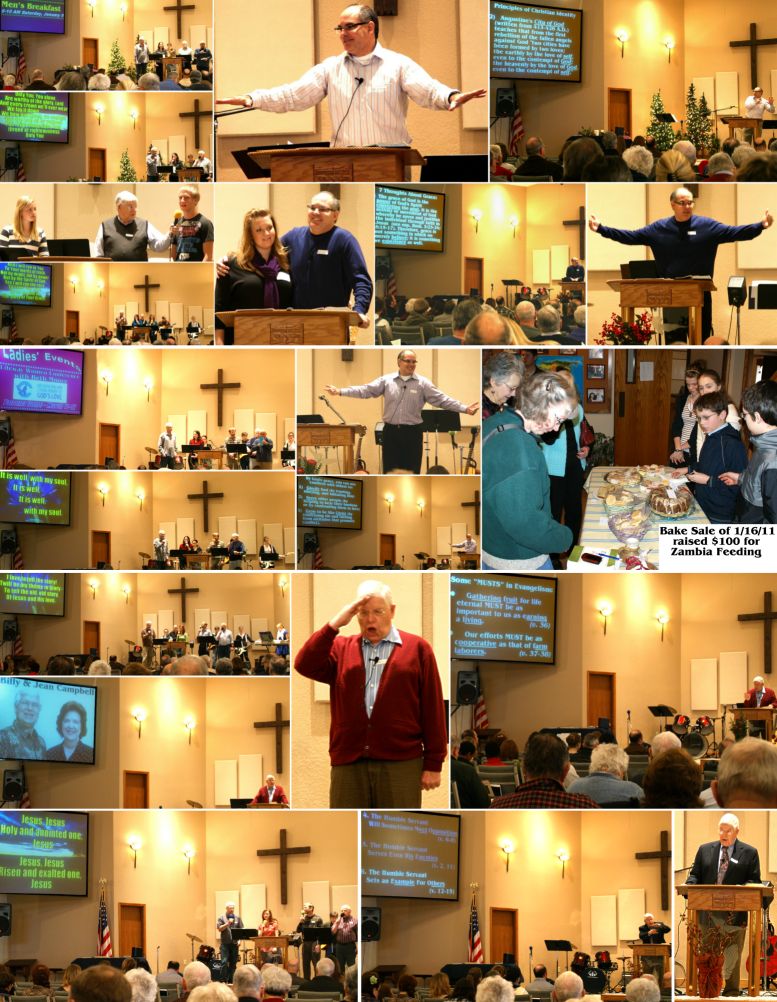 Sunday Service Scenes - January, 2011
( Click this collage to enlarge it... )