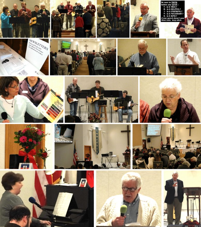 Sunday Service Scenes - January, 2010
( Click this collage to enlarge it... )