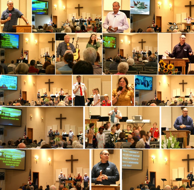 Sunday Service Scenes - September, 2010
( Click this collage to enlarge it... )