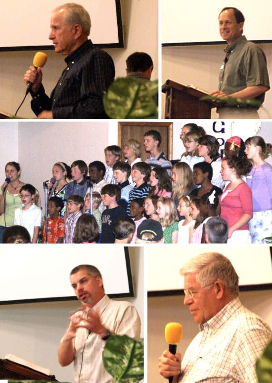 Pastors David and Phil preaching "A Father's Promises to Fathers" - 6/15/08