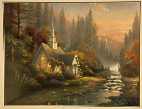 Painting by Thomas Kinkaid introducing "Provided for in Corinth" sermon - 2/15/09