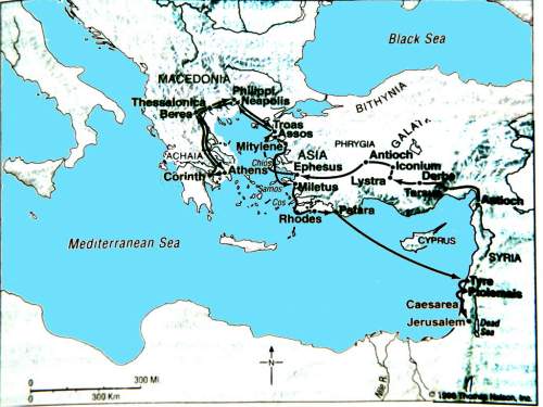 Map of Paul's 3rd Missionary Journey - 3/8/09