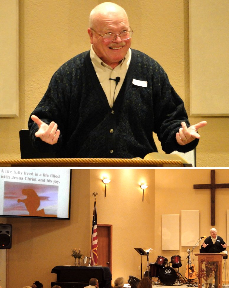 Pastor Charlie Worley preaching
 "Fully Alive - Here and Now!" - 10/23/11