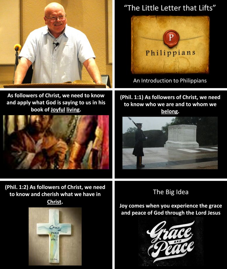 Pastor Charlie's sermon slides for "The Little Letter that Lifts" - 9/18/11