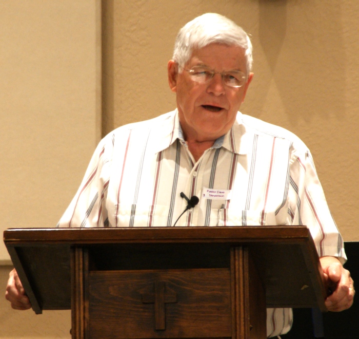 Pastor Dave Stevenson preaching
 "From the Mire to the Choir" - 8/1/10