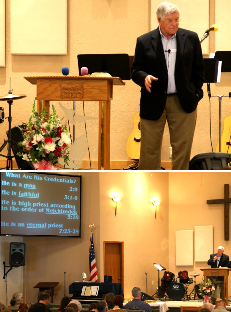 Pastor David Stevenson preaching
 "Jesus Christ, Our Perfect Priest" - 4/3/11