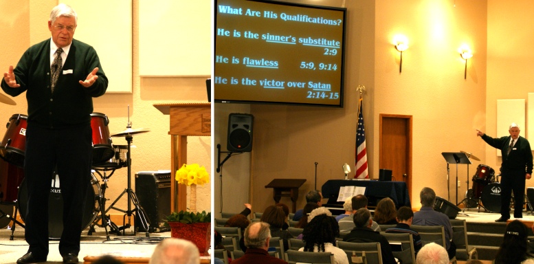 Pastor David Stevenson preaching
 "Jesus Christ, Our Sufficient Sacrifice" - 4/10/11