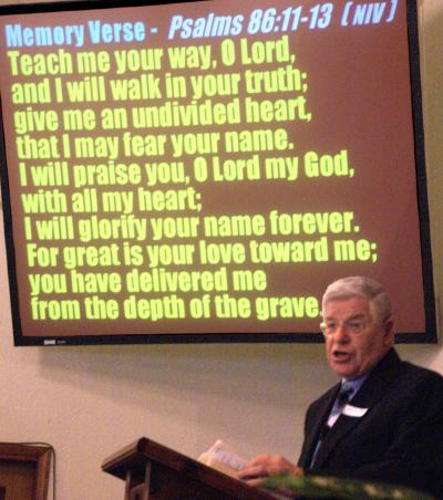 Pastor Dave Stevenson preaching
 "The Beauty of an Undivided Heart" - 5/4/08