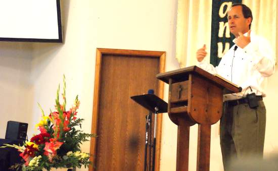 Pastor David preaching 
"Making the Most of Every Opportunity"  - 9/13/09