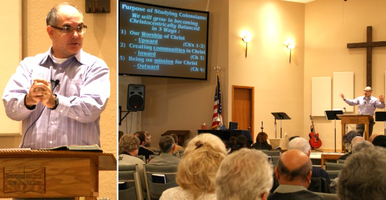 Pastor David Craig preaching
 "Christocentric Living in an Anthropocentric World" - 11/28/10