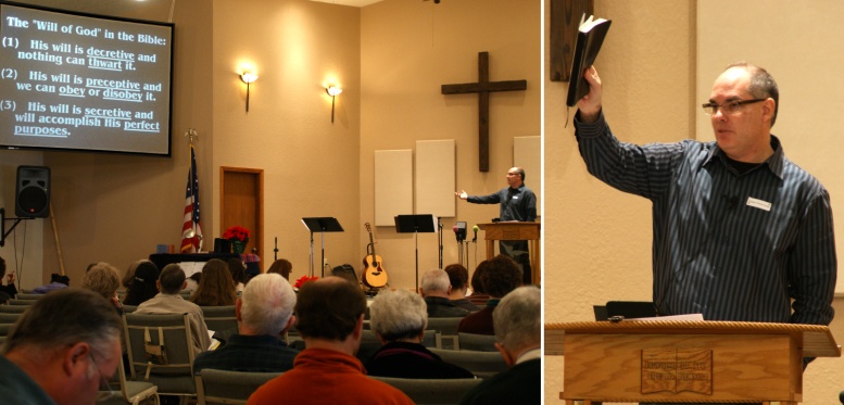 Pastor David Craig preaching
 "By the Will of God" - 12/5/10