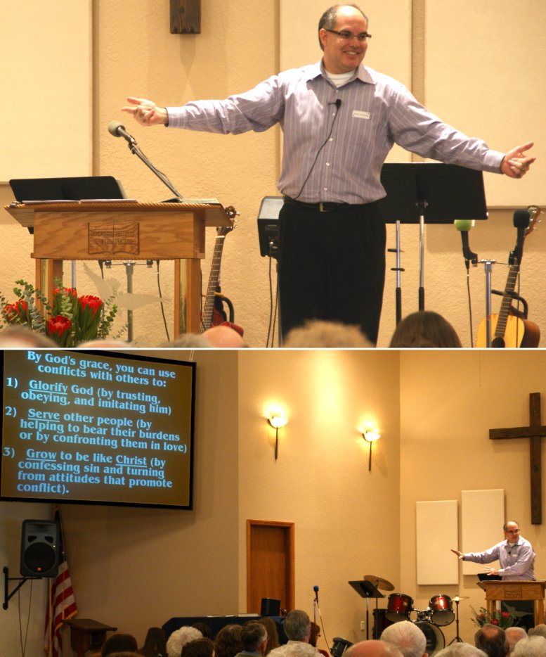 Pastor David Craig preaching
 "Abiding Peace" - 1/16/11