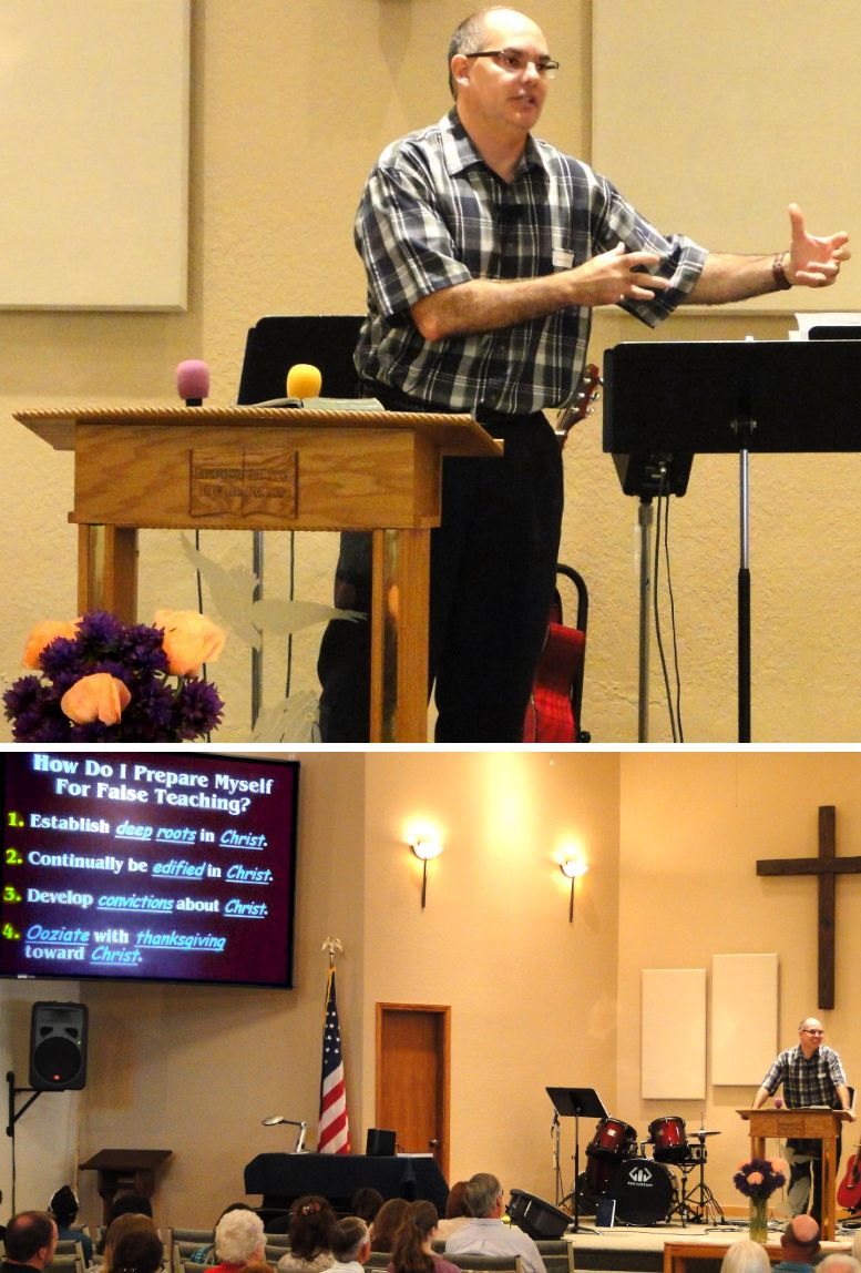 Pastor David Craig preaching
 "Rooted and Built Up in Christ" - 6/12/11